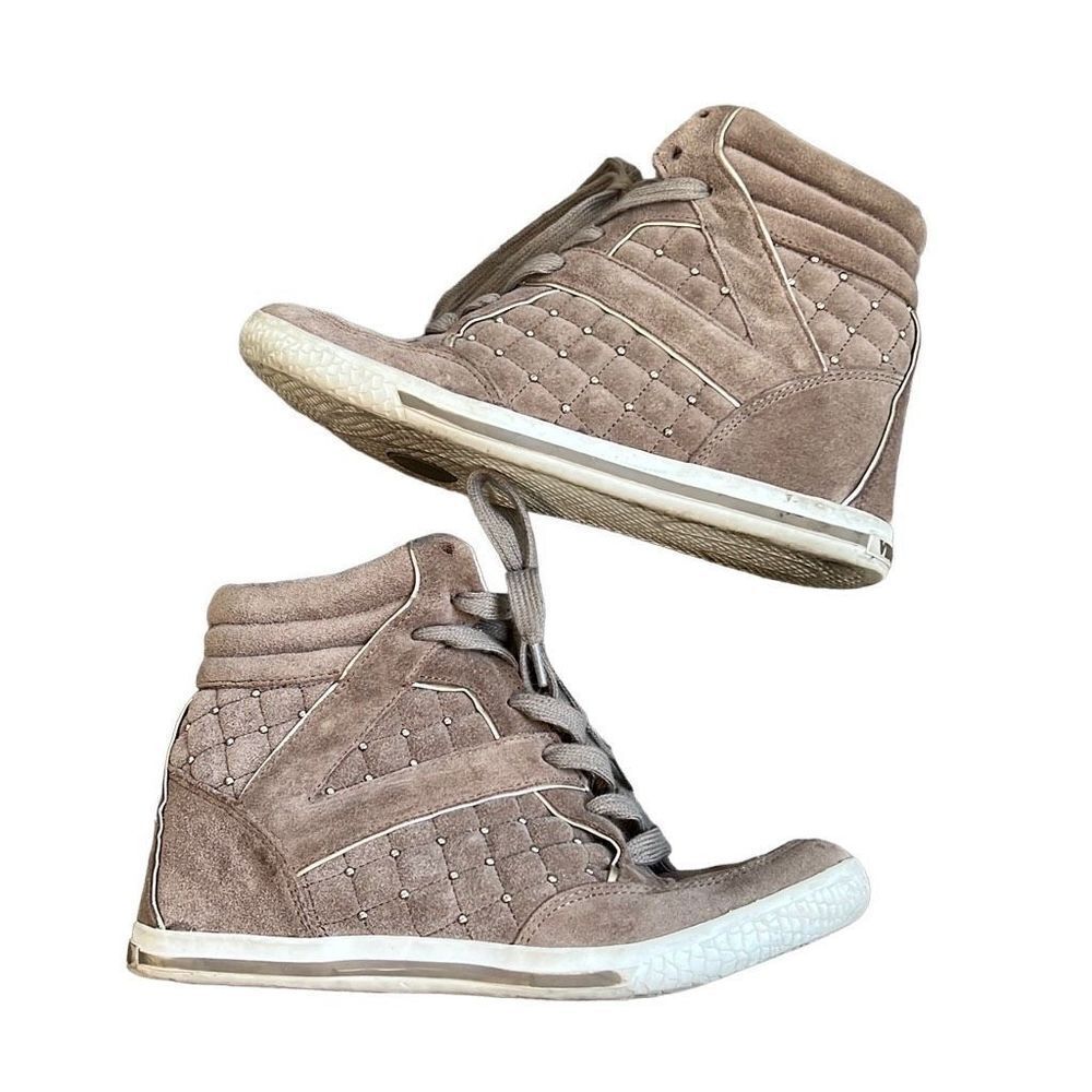 Vince Camuto Taupe High-Top Sneakers